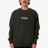 Clearance Thrills Solace Of Nature Oversize Polar Fleece Crew - Oil Green OilGreen
