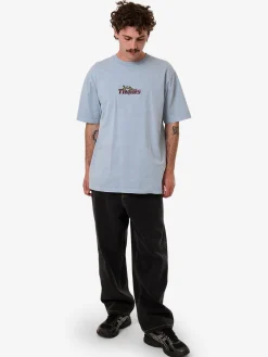 Discount Thrills Solace Of Nature Oversize Fit Tee - Blue Fog BlueFog