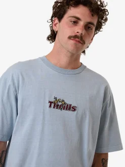 Discount Thrills Solace Of Nature Oversize Fit Tee - Blue Fog BlueFog