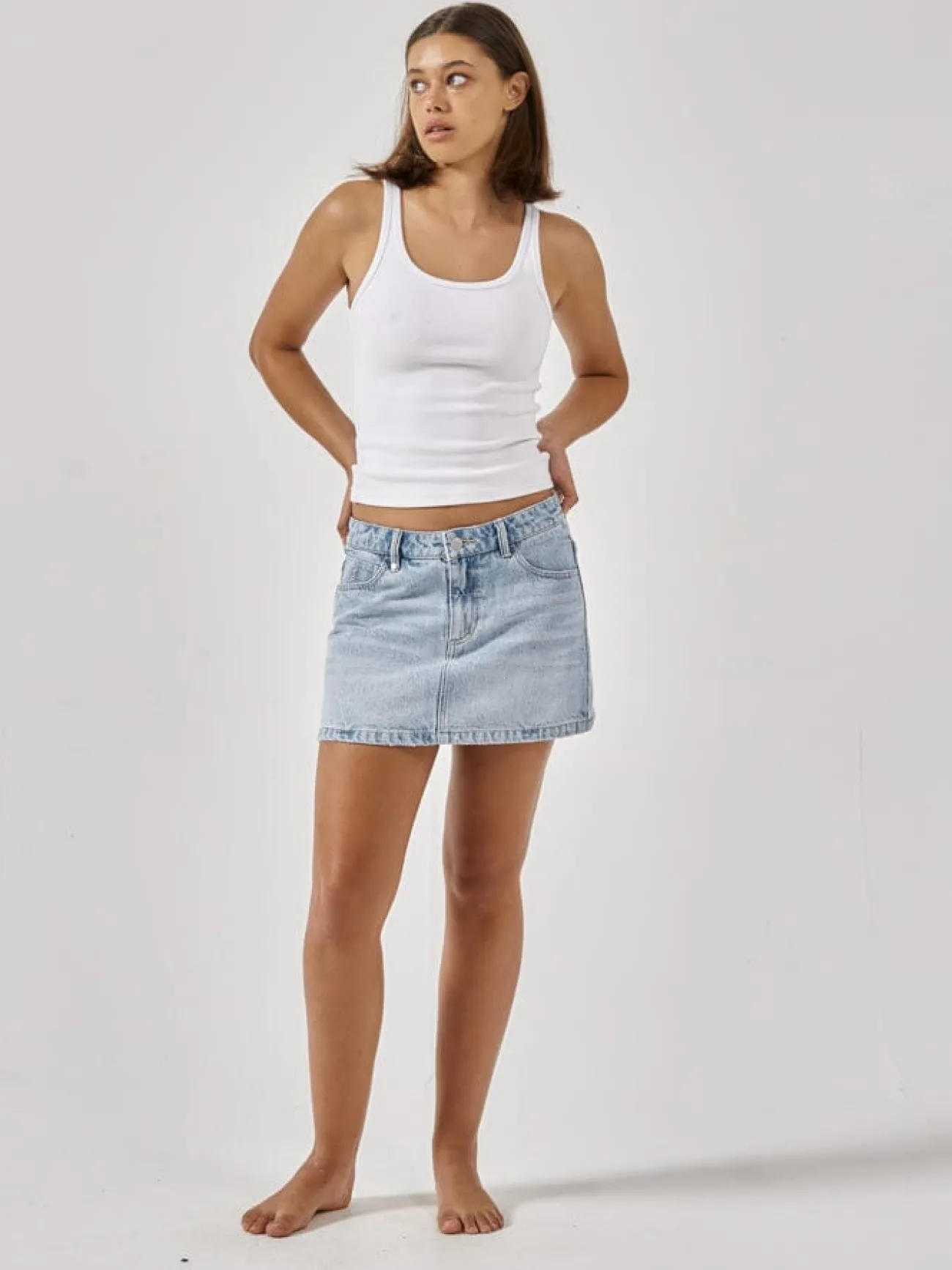 Discount Thrills Sophie Skirt - Ash Blue AshBlue