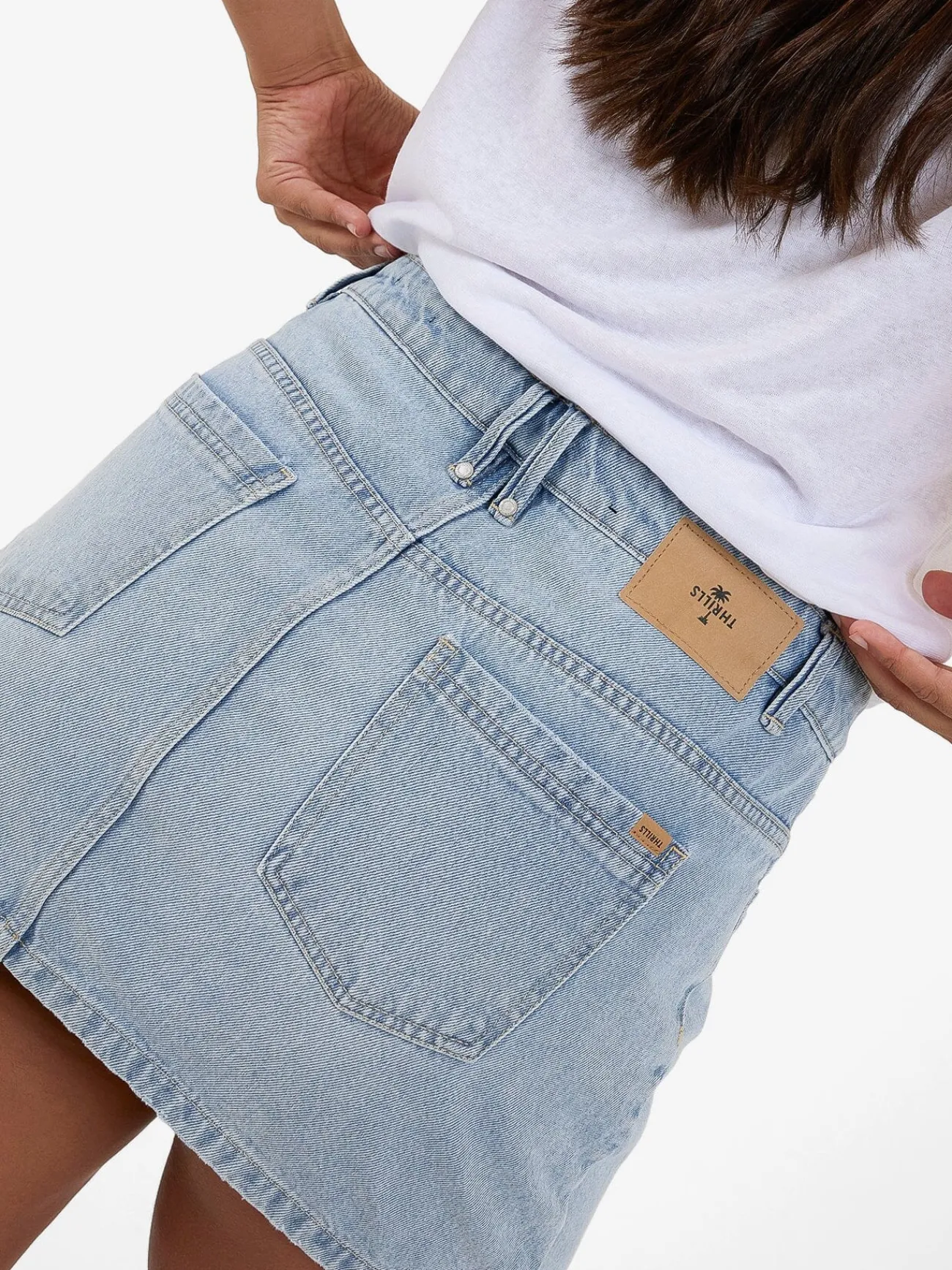 Discount Thrills Sophie Skirt - Ash Blue AshBlue