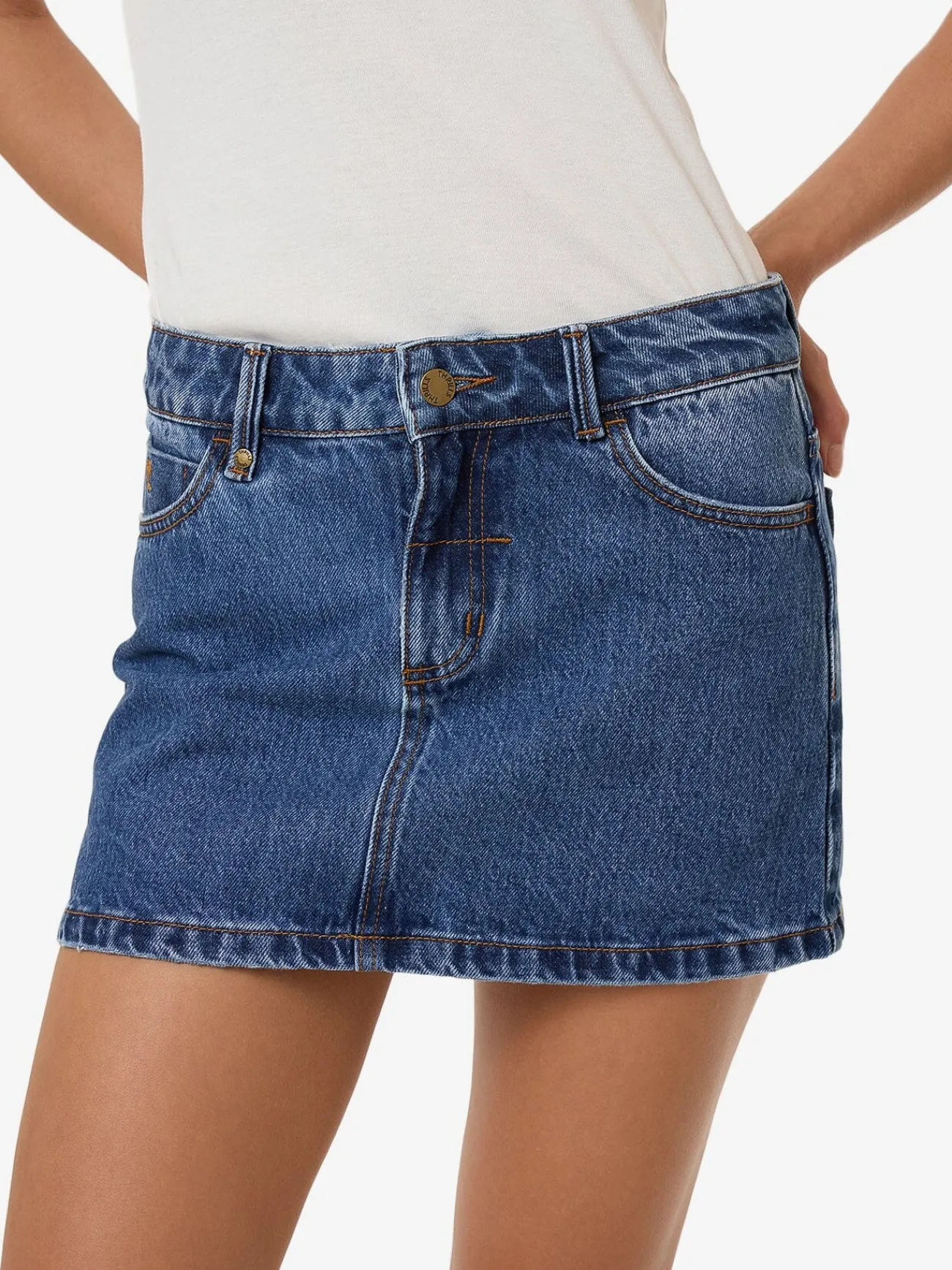Clearance Thrills Sophie Skirt - Double Rinsed Blues DoubleRinsedBlues