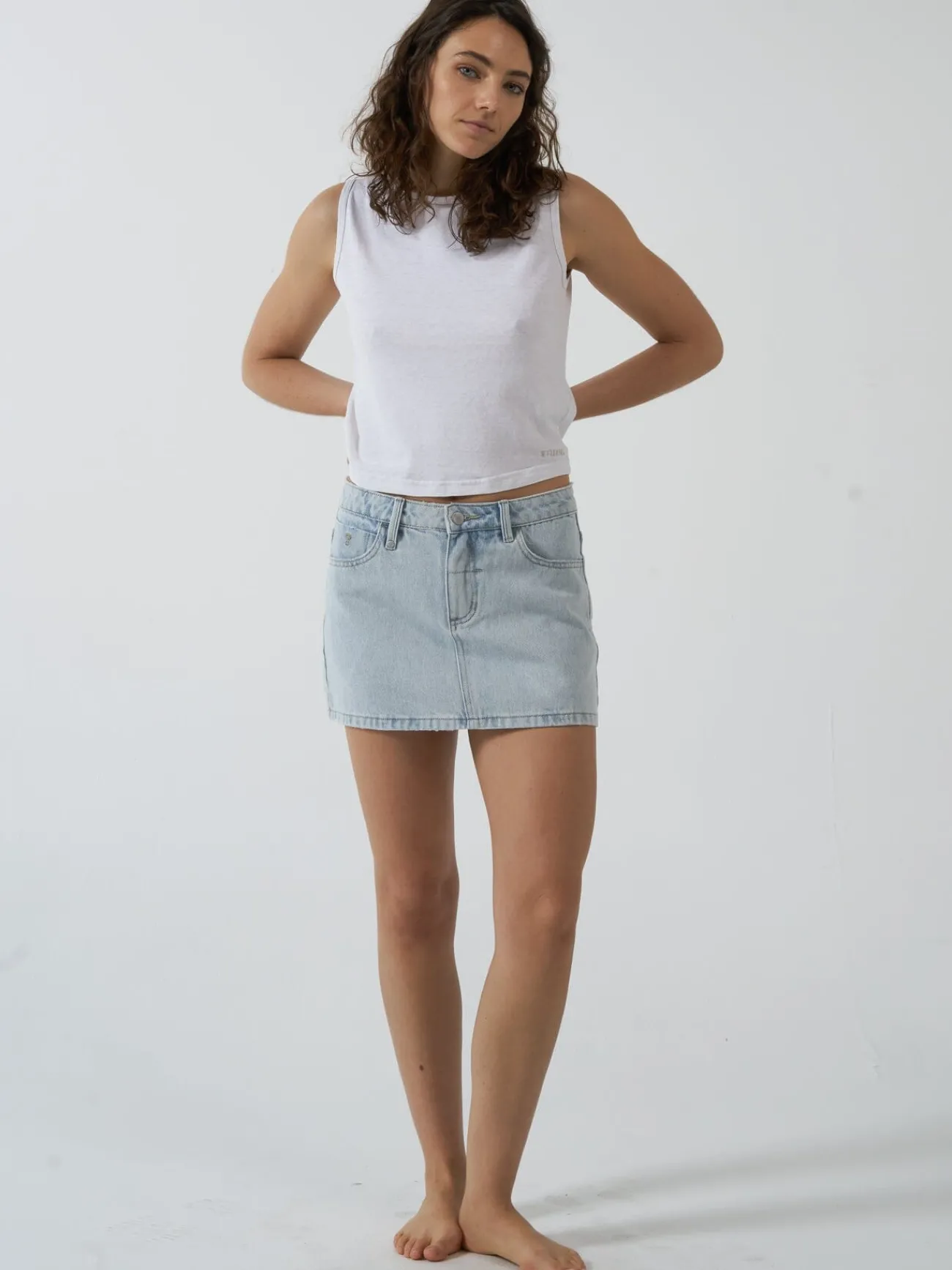 Best Thrills Sophie Skirt - Faded Dust Blue FadedDustBlue