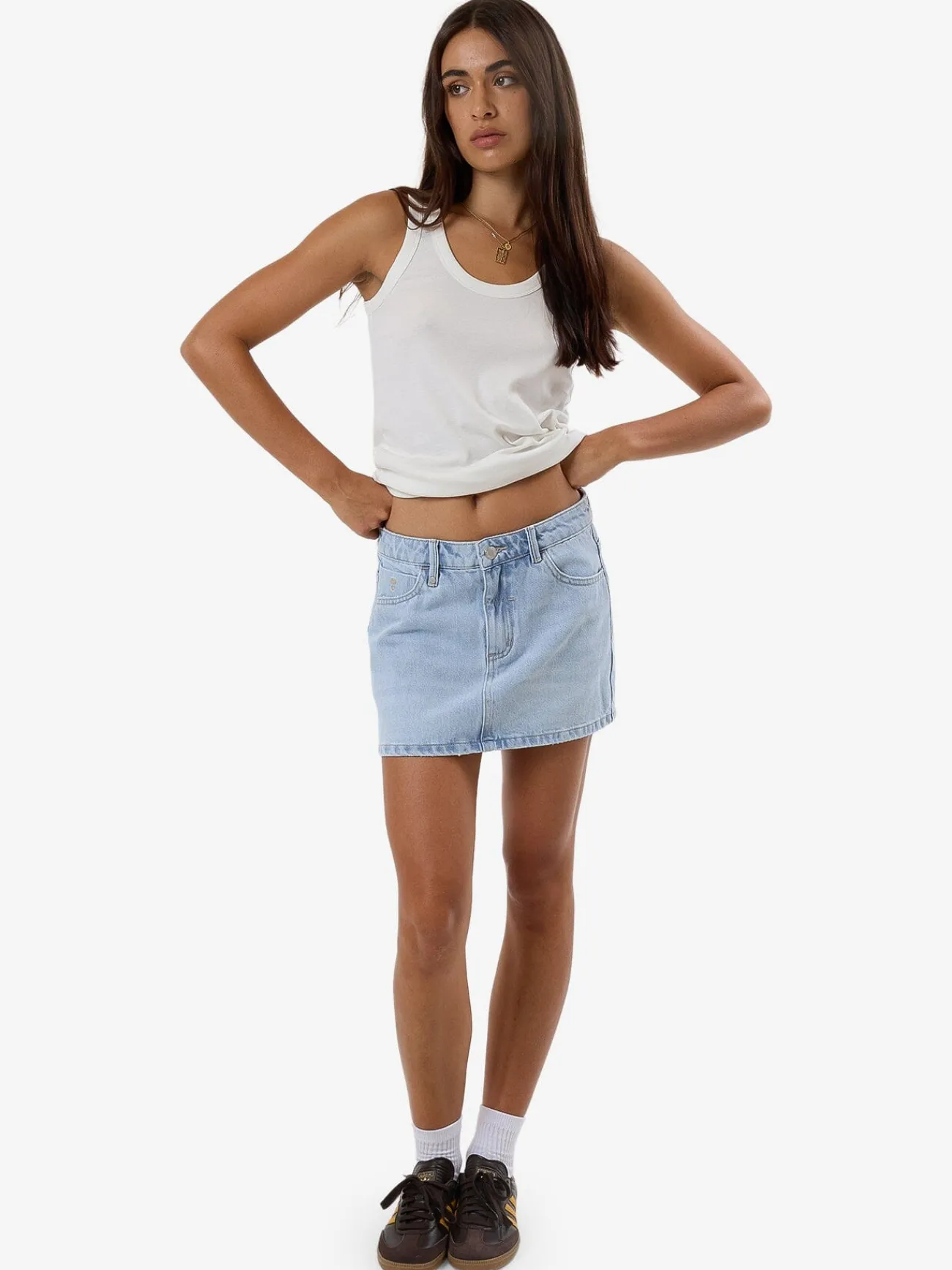 Sale Thrills Sophie Skirt - Light Ash Blue LightAshBlue