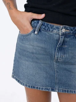 Sale Thrills Sophie Skirt - Vintage Mid Blue VintageMidBlue