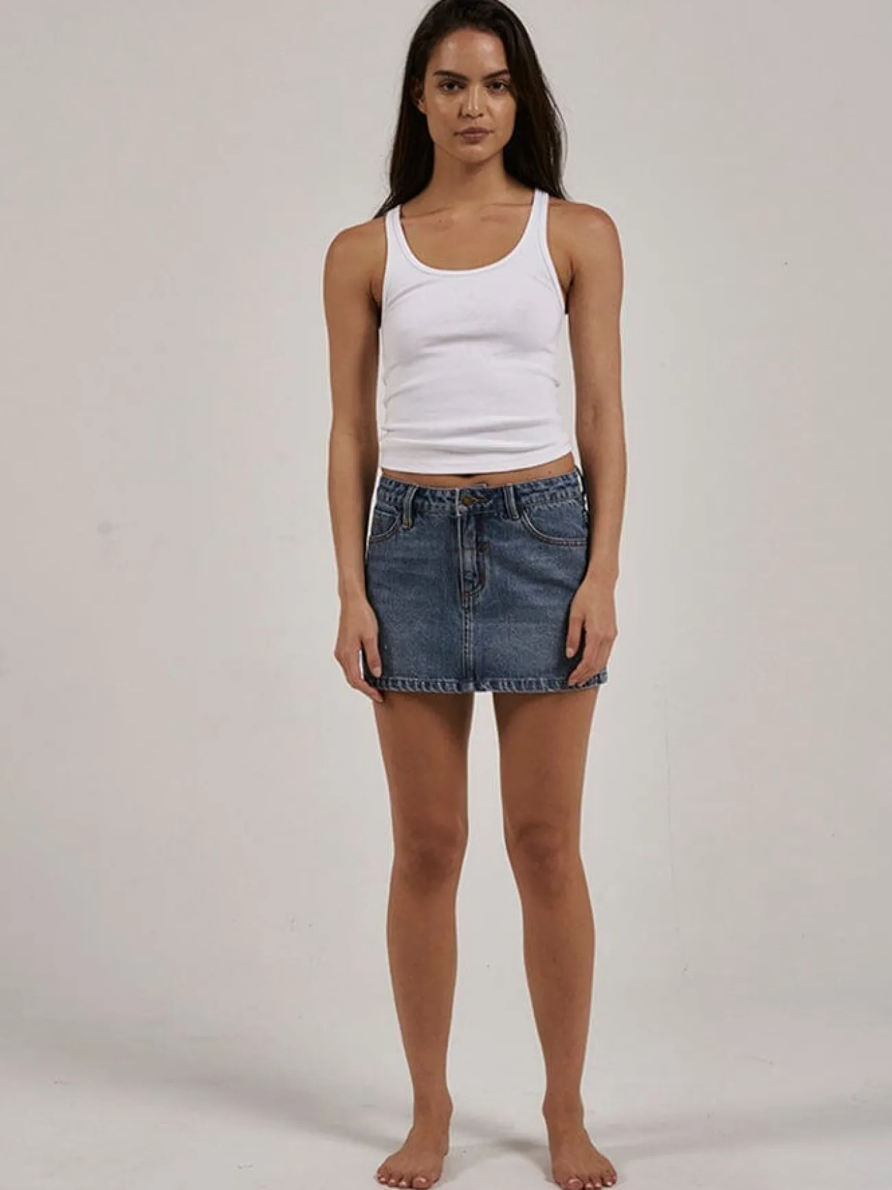 Outlet Thrills Sophie Skirt - Weathered Blue WeatheredBlue
