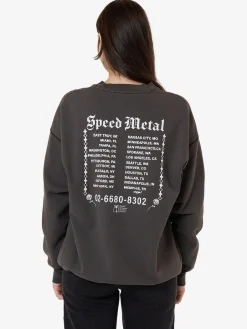 Discount Thrills Speed Metal Slouch Crew - Merch Black MerchBlack