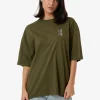 Hot Thrills Spirit Of Reality Oversized Tee - Burnt Olive BurntOlive