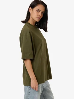 Hot Thrills Spirit Of Reality Oversized Tee - Burnt Olive BurntOlive