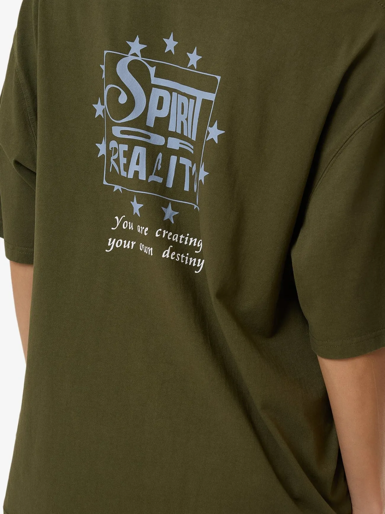 Hot Thrills Spirit Of Reality Oversized Tee - Burnt Olive BurntOlive