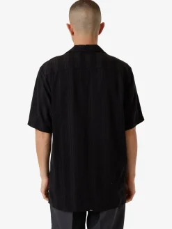 New Thrills Swan Song Bowling Shirt - Black