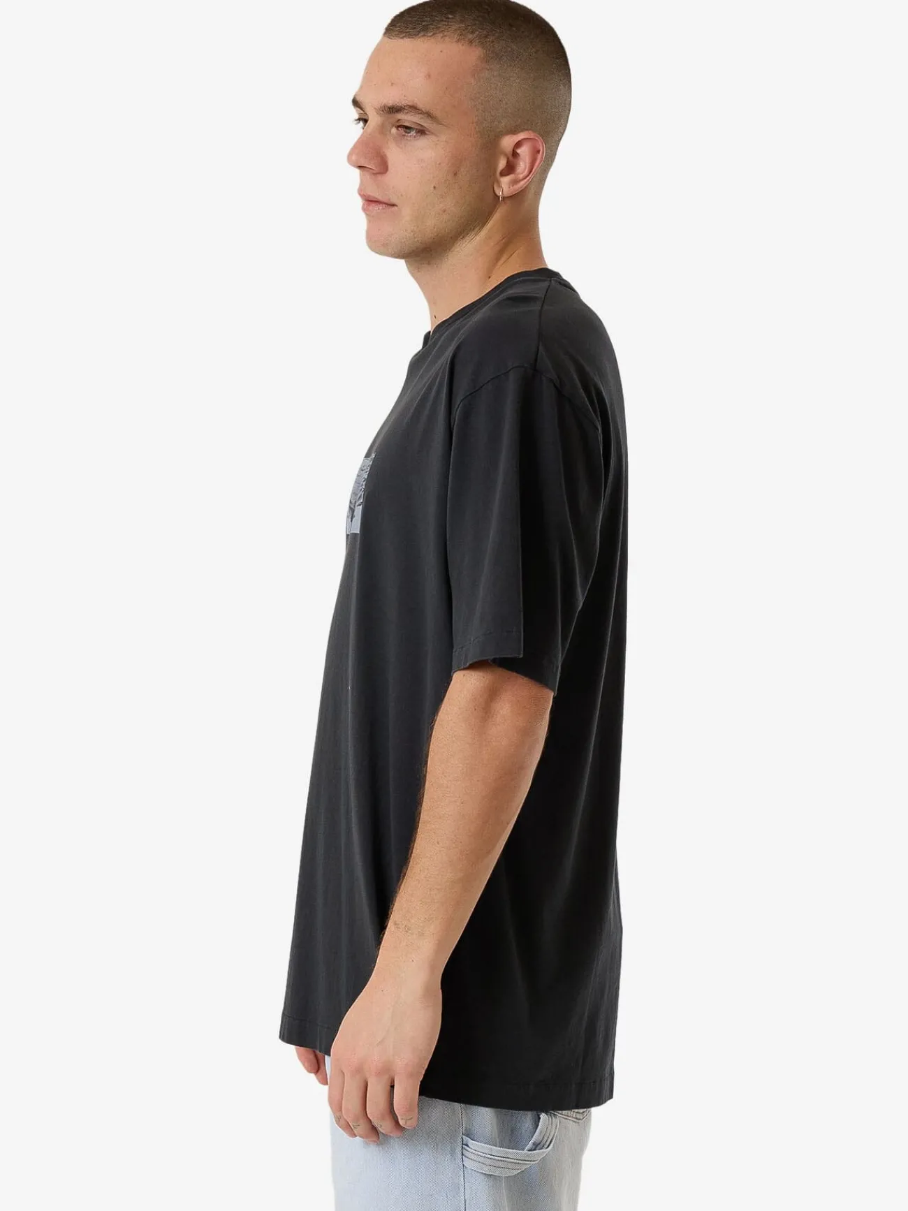 Sale Thrills Swan Song Oversize Fit Tee - Black