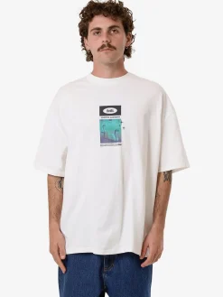 Discount Thrills Sweet Anarchy Box Fit Oversize Tee - Dirty White DirtyWhite