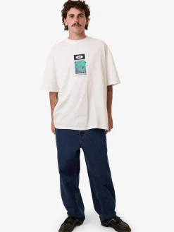 Discount Thrills Sweet Anarchy Box Fit Oversize Tee - Dirty White DirtyWhite