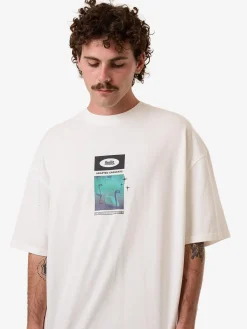Discount Thrills Sweet Anarchy Box Fit Oversize Tee - Dirty White DirtyWhite