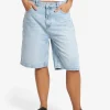 New Thrills Syd Baggy Denim Short - Ash blue Ashblue