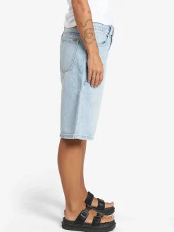 New Thrills Syd Baggy Denim Short - Ash blue Ashblue