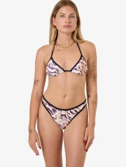 Hot Thrills Sylvie String Bikini Top - Oatmeal