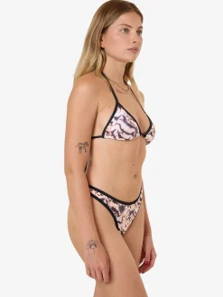 Hot Thrills Sylvie String Bikini Top - Oatmeal