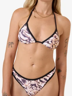 Sale Thrills Sylvie Thong Bikini Bottom - Oatmeal