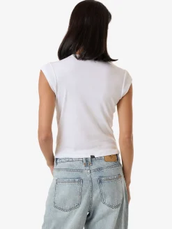 Hot Thrills TC Foundation Cap Sleeve Tee - White