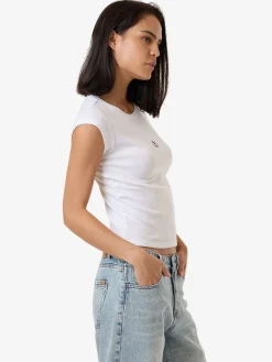 Hot Thrills TC Foundation Cap Sleeve Tee - White