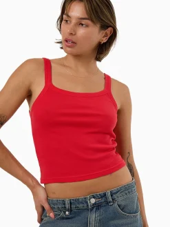Fashion Thrills Base Tank - Flame Red FlameRed