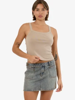 Sale Thrills Base Tank - Stone