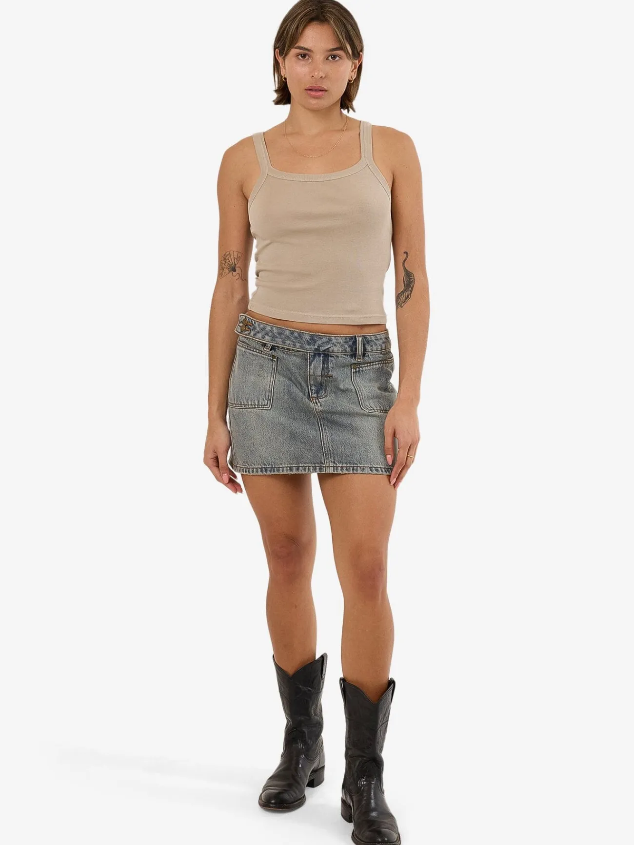 Sale Thrills Base Tank - Stone