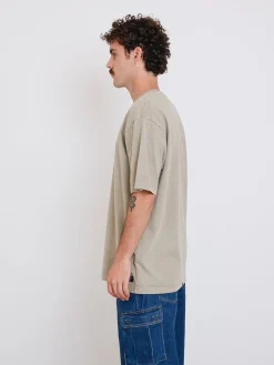 New Thrills Military Oversize Fit Tee - Aluminium