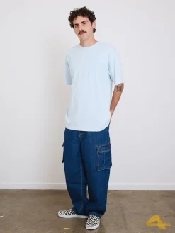 Online Thrills Military Oversize Fit Tee - Baby Blue BabyBlue