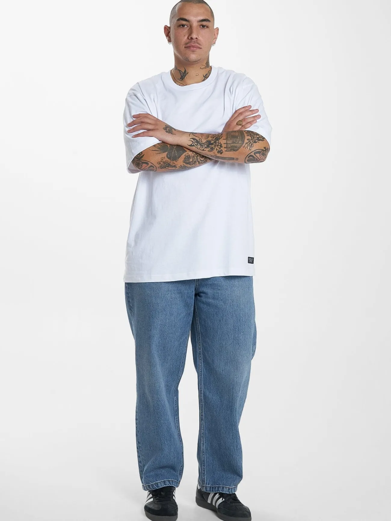 Best Thrills Military Oversize Fit Tee - White