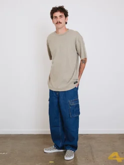 New Thrills Military Oversize Fit Tee - Aluminium