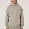 Hot Thrills Military Slouch Pull On Hood - Aluminium