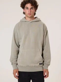 Hot Thrills Military Slouch Pull On Hood - Aluminium