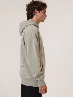Hot Thrills Military Slouch Pull On Hood - Aluminium