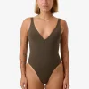 New Thrills Plunge One Piece - Tarmac