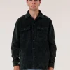 New Thrills Reality Long Overshirt - Black - Turkish Coffee TurkishCoffee