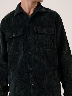 New Thrills Reality Long Overshirt - Black - Turkish Coffee TurkishCoffee