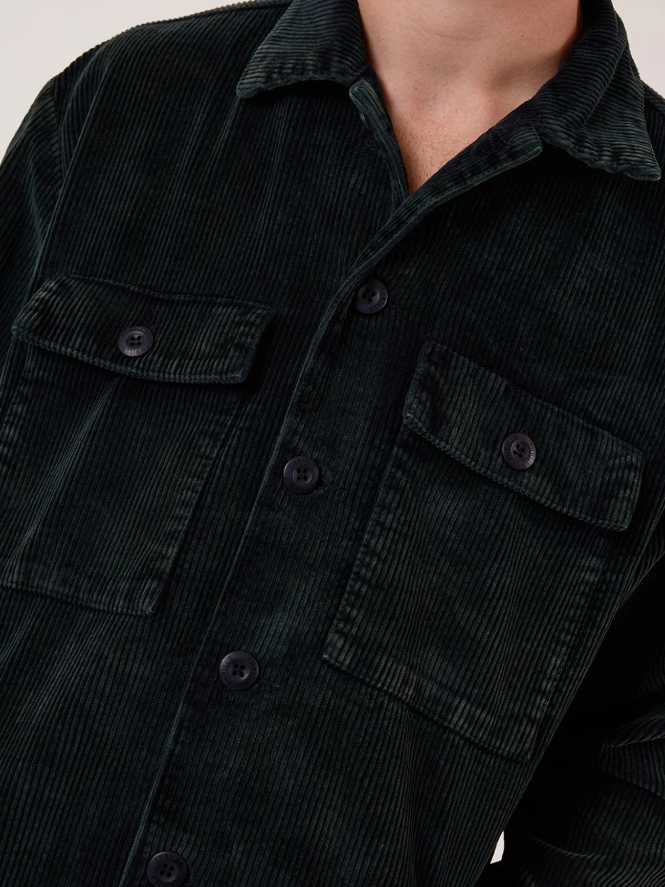 New Thrills Reality Long Overshirt - Black - Turkish Coffee TurkishCoffee