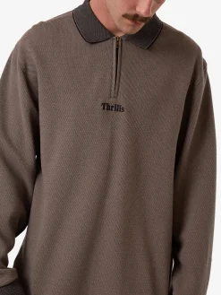 Hot Thrills Union Rugby Jacquard Polo - Falcon - Black