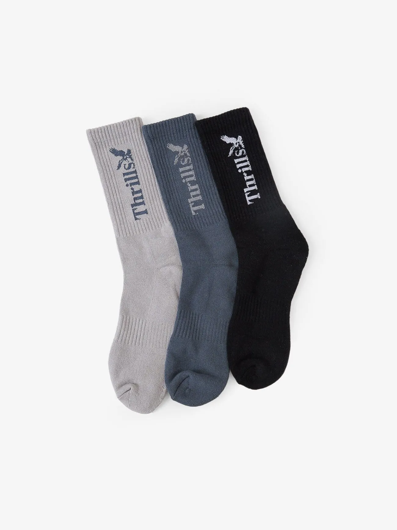 Fashion Thrills Workwear 3 Pack Sock - Alloy - Light Petrol - Black