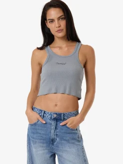New Thrills Workwear Cali Tank - Flint Blue FlintBlue