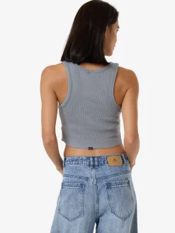 New Thrills Workwear Cali Tank - Flint Blue FlintBlue