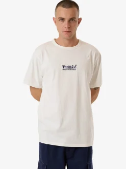 Hot Thrills Workwear Embro Merch Fit Tee - Dirty White DirtyWhite