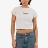 Discount Thrills Workwear Embro Mini Tee - White Marle WhiteMarle