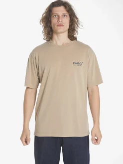Online Thrills Workwear Oversize Fit Tee - Sand