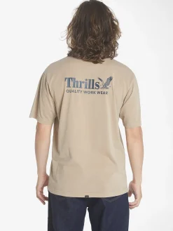Online Thrills Workwear Oversize Fit Tee - Sand