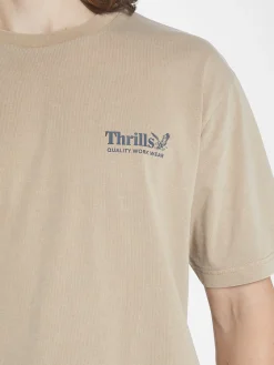 Online Thrills Workwear Oversize Fit Tee - Sand