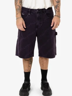 Hot Thrills x Epokhe Big Slacker Denim Short - Black/Purple